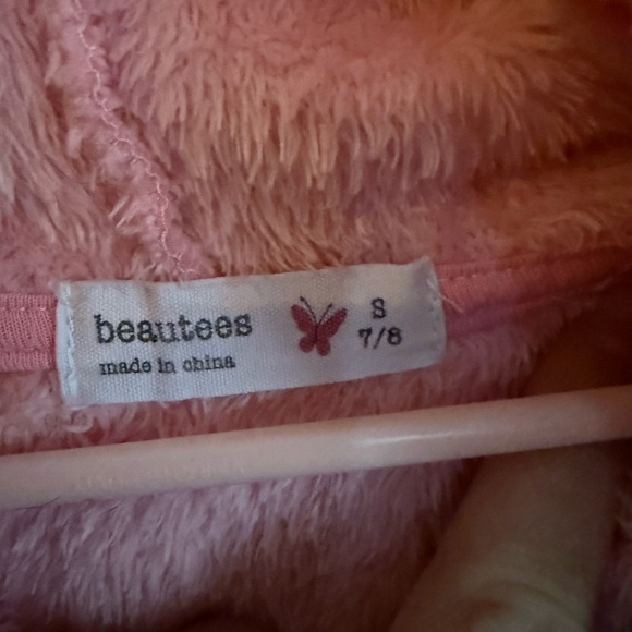 Girls Pink Unicorn Hoodie - Picture 3 of 3